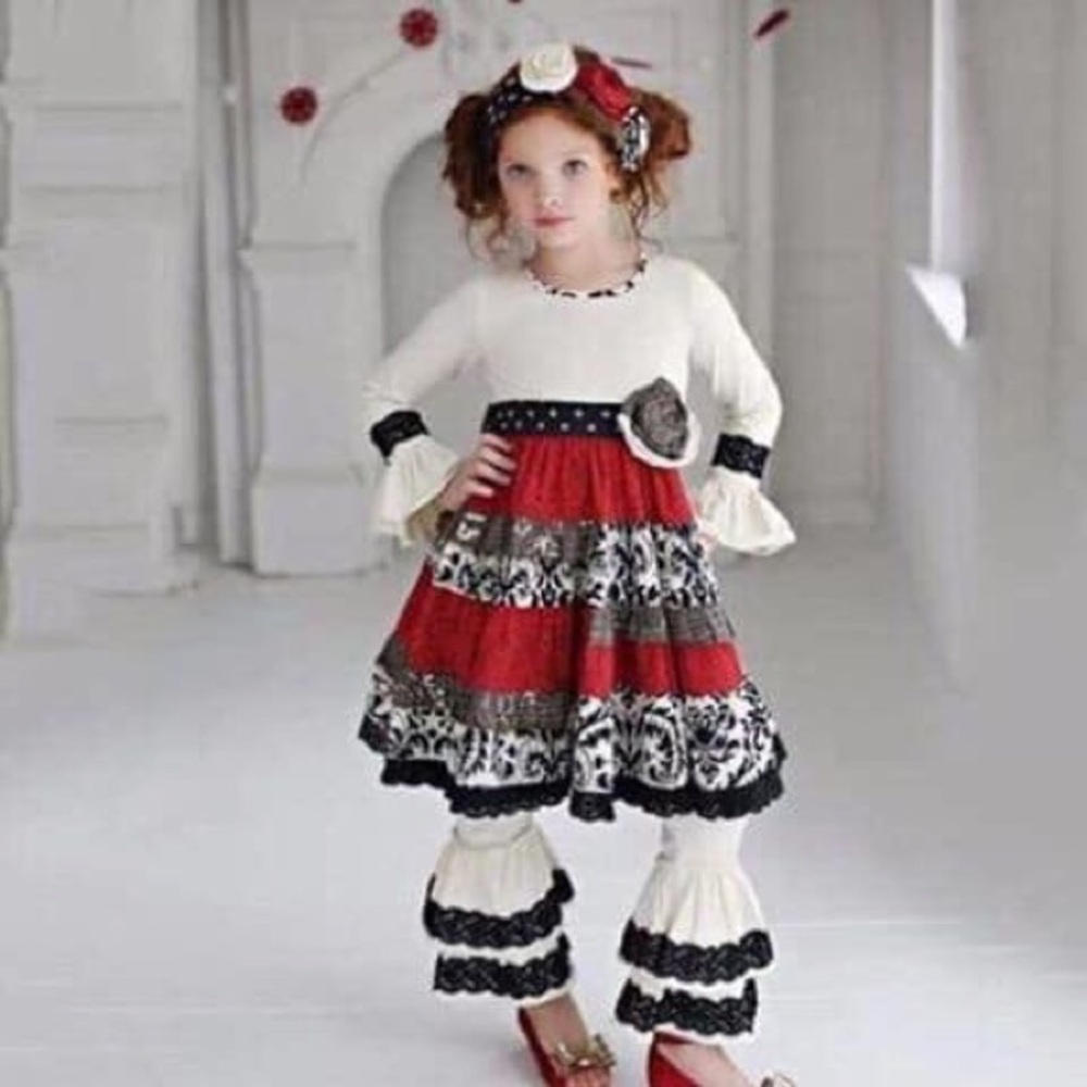 Girls Boutique Set - Top, bottoms and headband